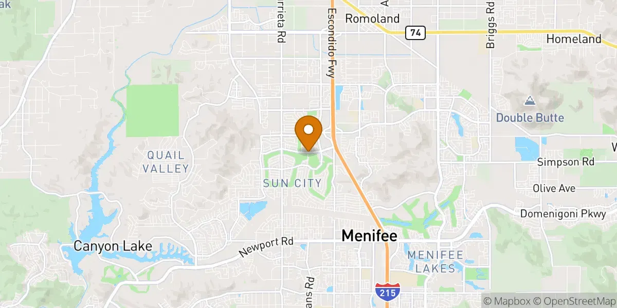 neighborhood map in Menifee, CA