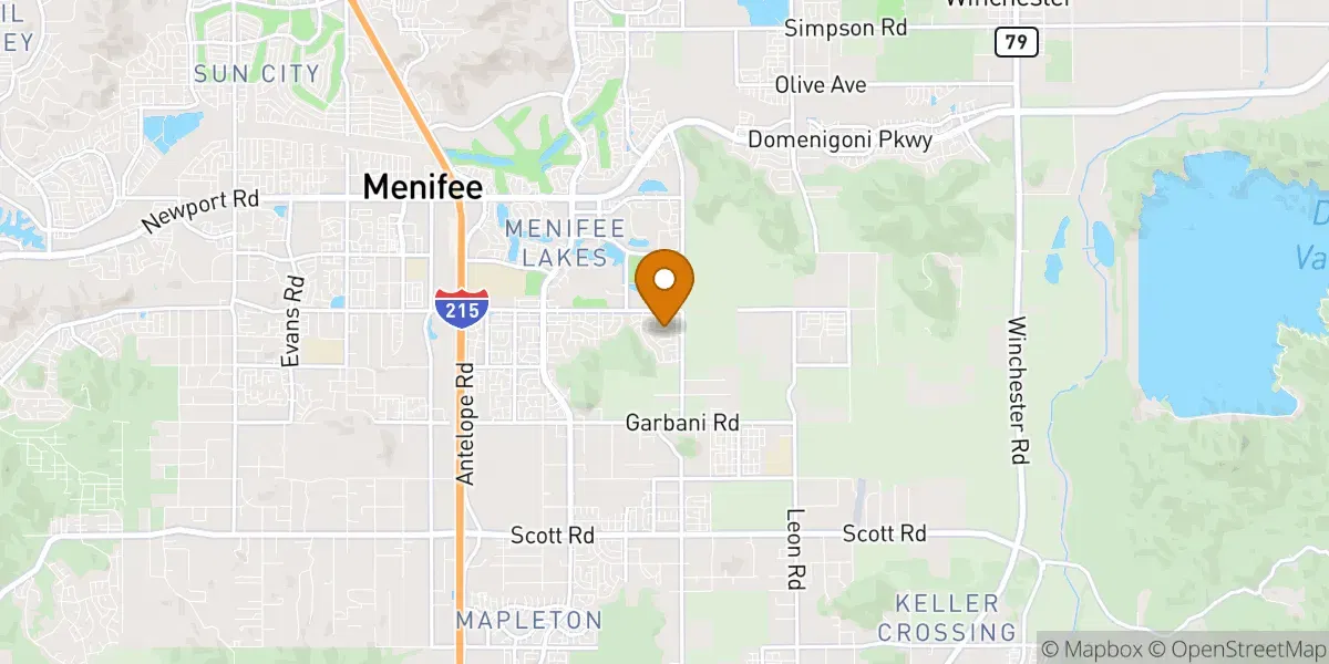 neighborhood map in Menifee, CA