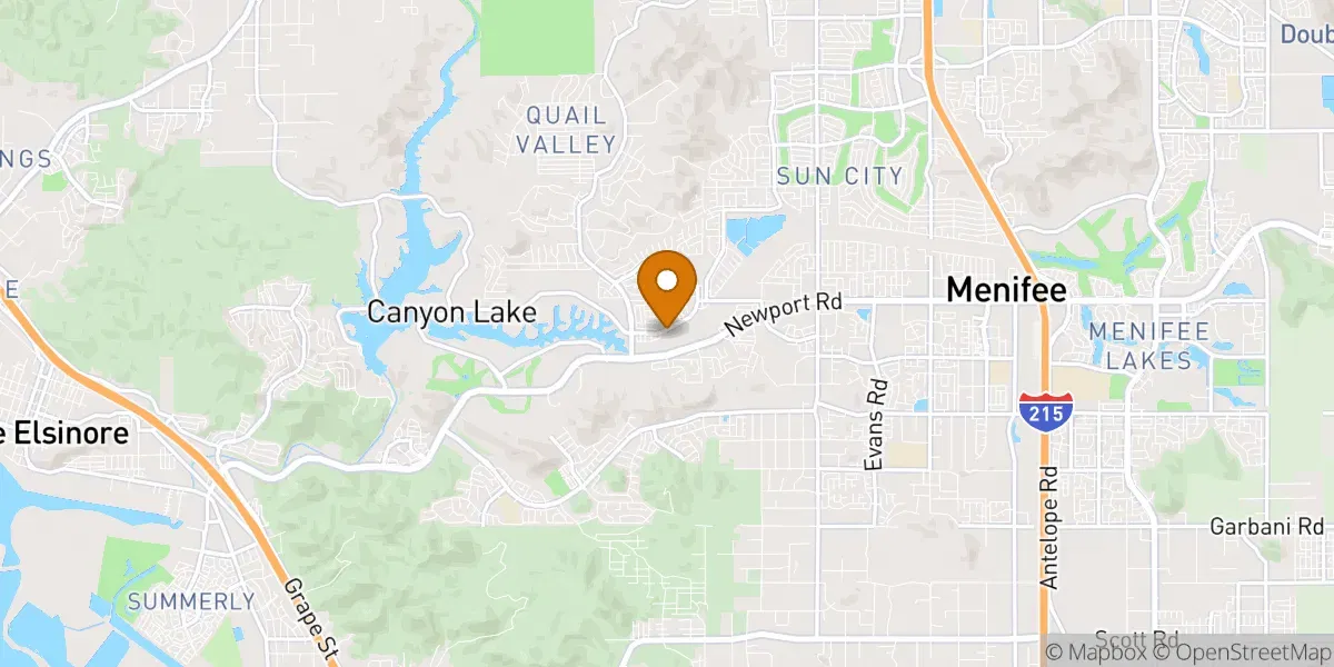 neighborhood map in Menifee, CA