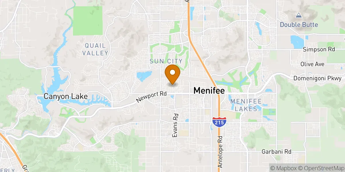 neighborhood map in Menifee, CA